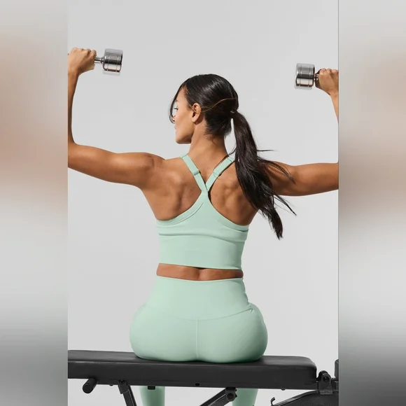 Alo Yoga Seamless Ribbed Favorite Bra Tank - Picture 6 of 6